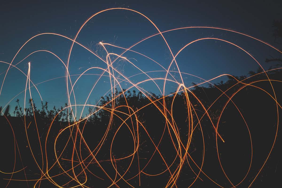 light trail light writing photography dusk